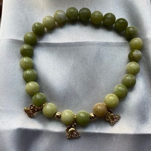8mm Canadian Green Jade Stretch Bracelet
